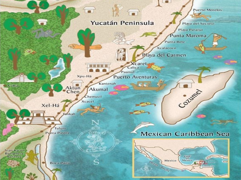 ¿dónde queda? playa del carmen mapa: 8 guías, mapas